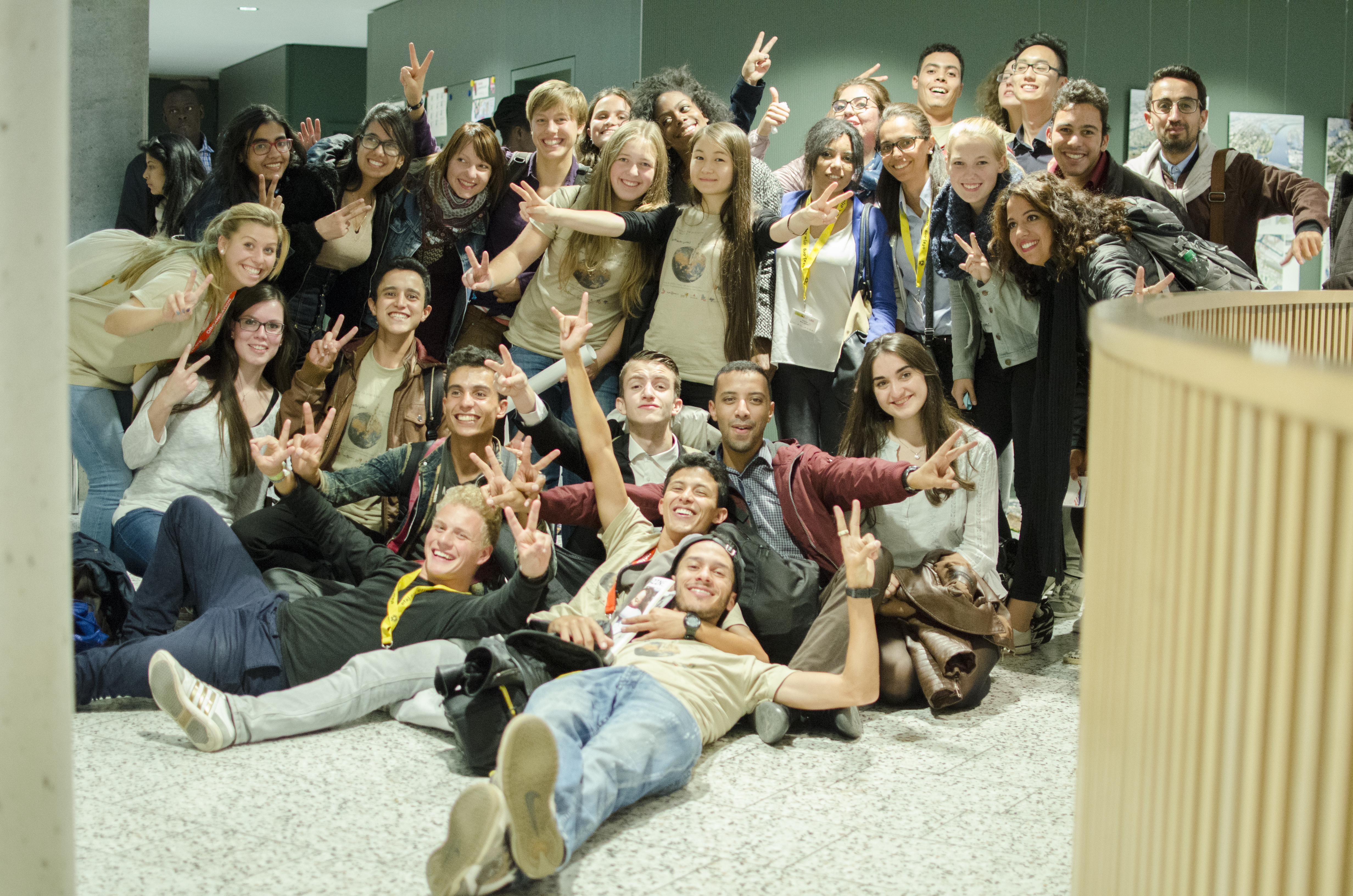 Jeunes lors d'une rencontre trinationale